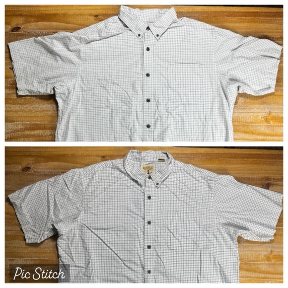 RedHead Other - RedHead Shirt‎ Mens 2XL Plaid Button Up Short Sleeve Cotton Shirt Lot Of 2 B2